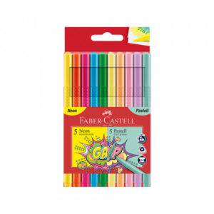 Flomaster Faber Castell Grip Neon 1/5 + Pastel 1/5 155312 - Slika 1