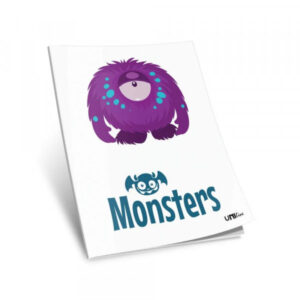 Sveska A4 Monsters Uniline dikto 52l 80g - Slika 1