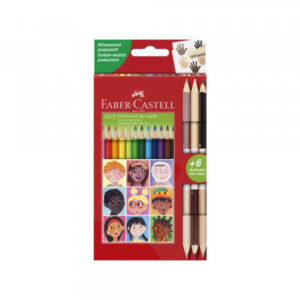 Drvene bojice Faber Castel Children triangular 1/12 + 3 bicolor 511514 - Slika 1