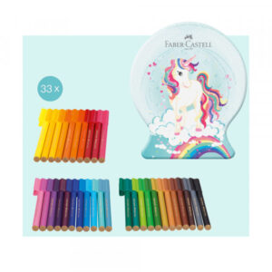 Flomaster set Faber Castell 1/33 Connector Unicorn met. kut. 155544 - Slika 2
