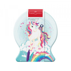 Flomaster set Faber Castell 1/33 Connector Unicorn met. kut. 155544 - Slika 1