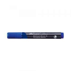 Permanent Marker Faber Castell Winner plavi obli 453353 - Slika 1