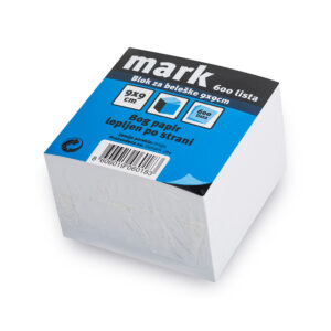Blok za beleške 9x9x5cm MARK 600 lista, lajmovan  060183 - Slika 1