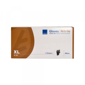 Rukavice  NITRIL bez pudera Abena XL crne 1/100 - Slika 1