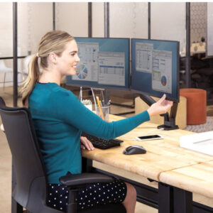 Nosač monitora Fellowes Platinum series dual Monitor 8042501 crni - Slika 3