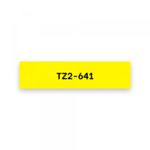 TZ2-641 crna na žuto 18 mm - Slika 2