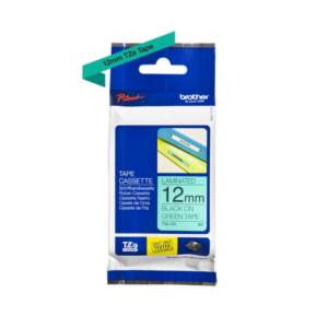 TZe-731 crna na zeleno 12mm - Slika 1