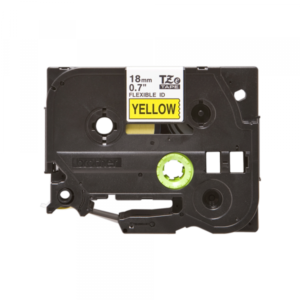 TZeFX-641 crna na žuto 18mm Flexible ID - Slika 2