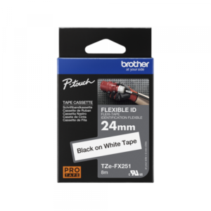 TZeFX-251 crna na belo 24mm - Slika 1